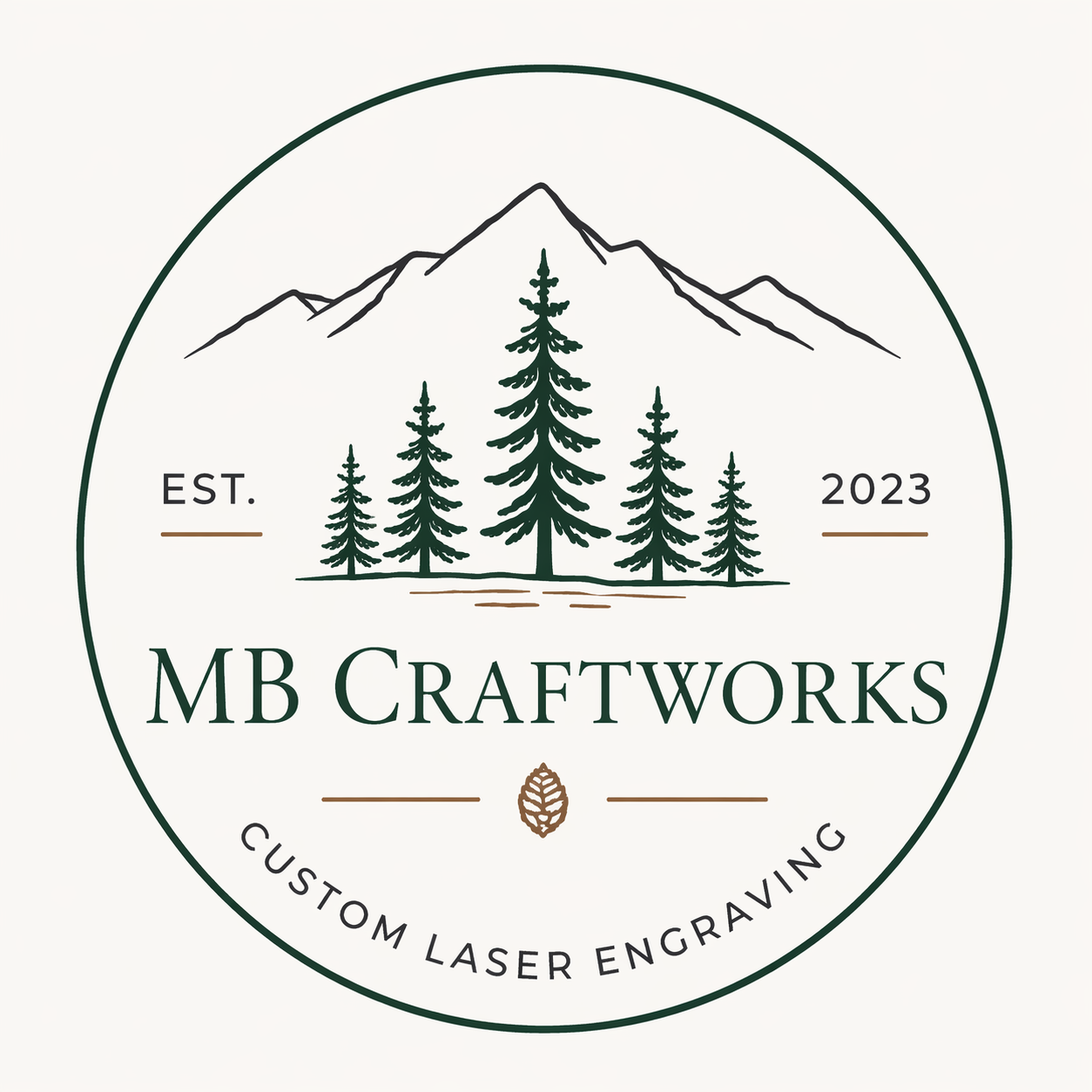 MB Craftworks Logo - Custom Laser Engraving